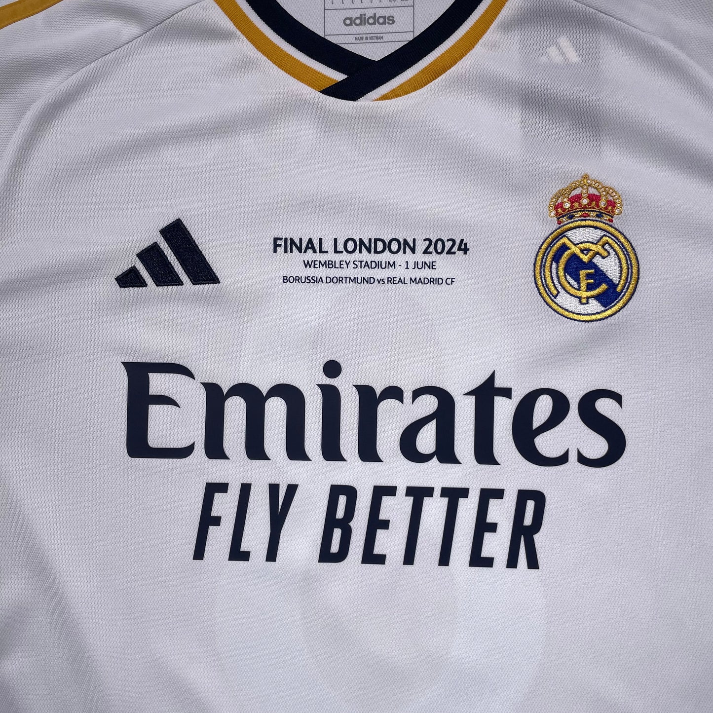 Official #8 Kroos 23/24 Real Madrid Home Stadium Shirt Champions League Final