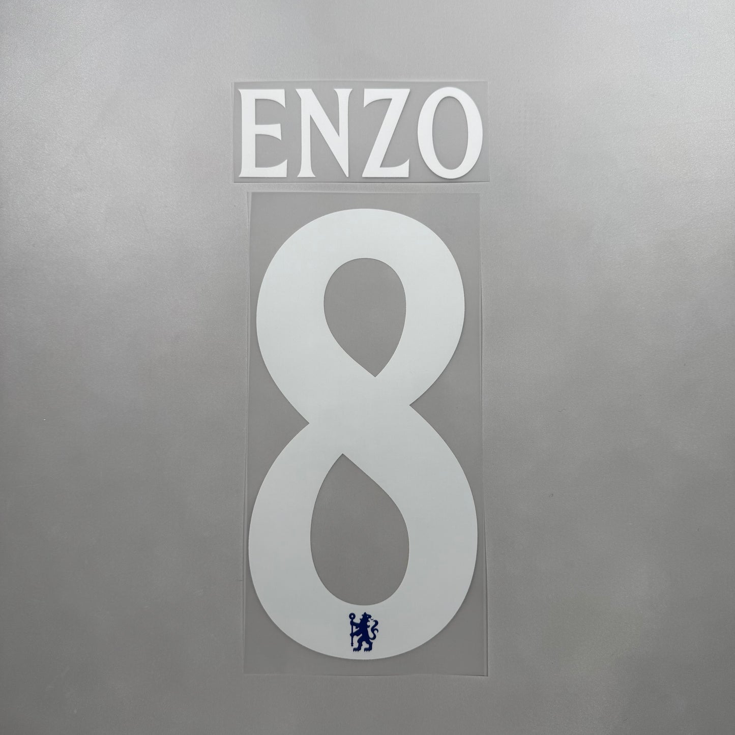 Official #8 Enzo 25/26 Chelsea Home Name and Number set Club Font