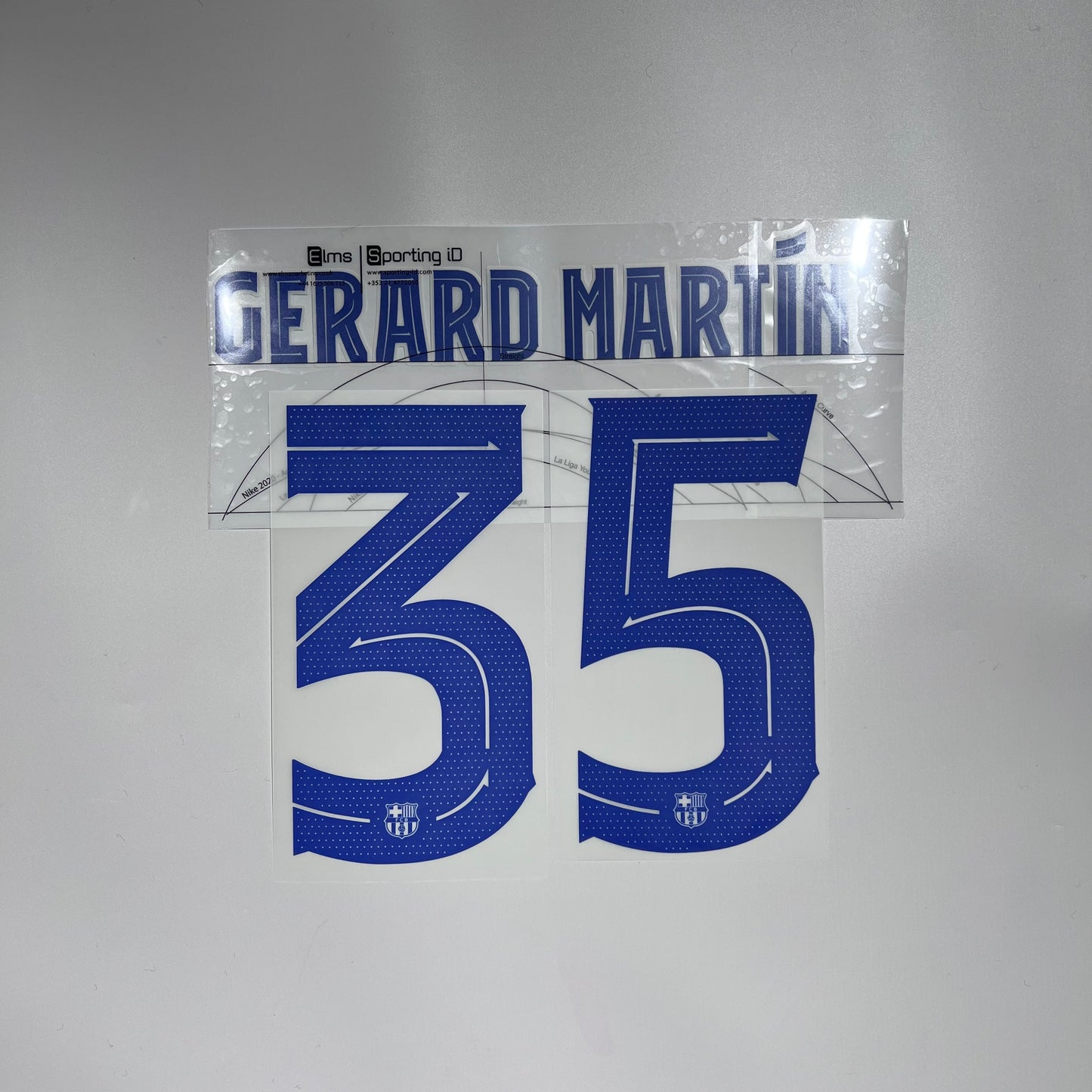 #35 Gerard Martin | 24-25 FC Barcelona 3rd Name & Number set