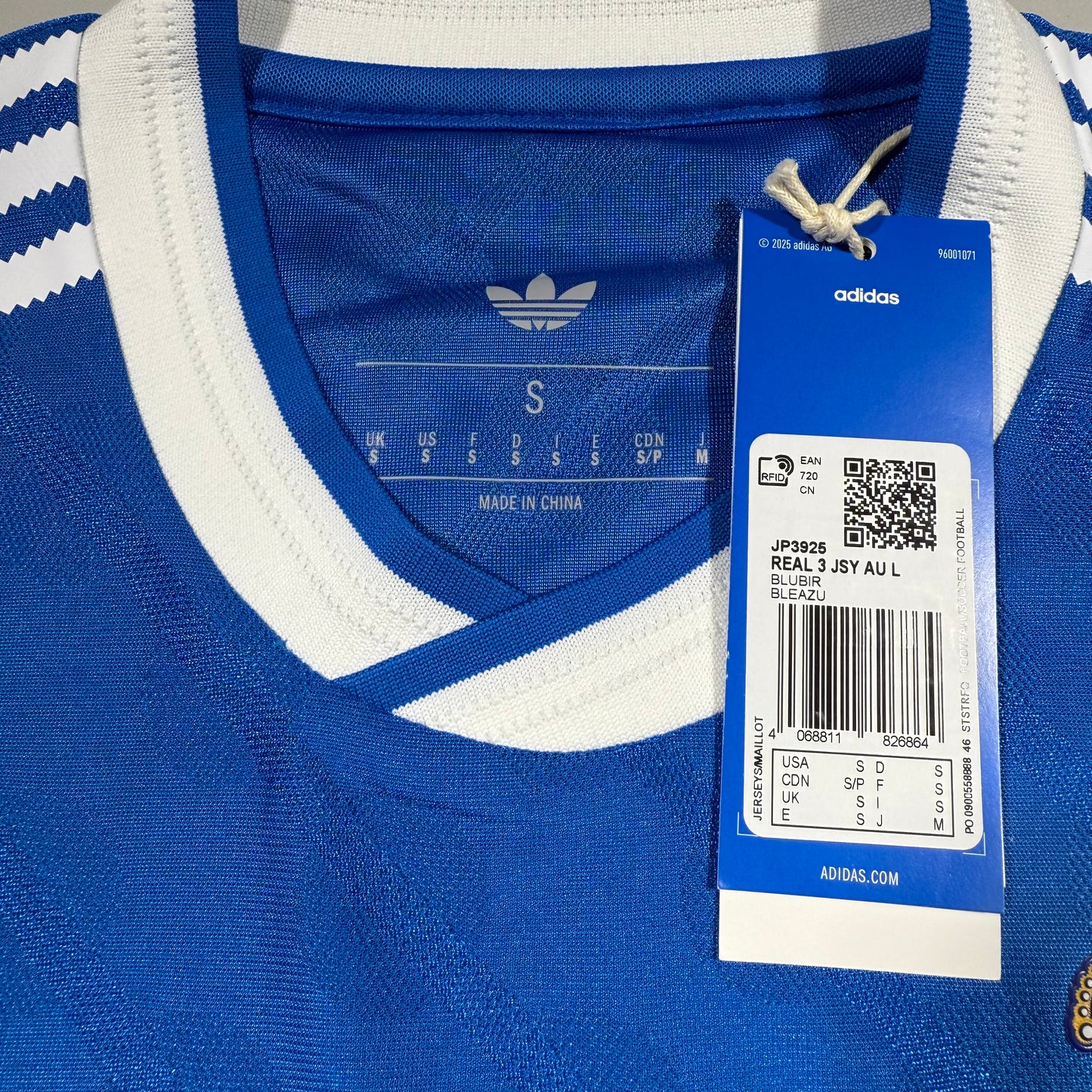 Official 25/26 Real Madrid 3rd Official Authentic Shirt Long Sleeve