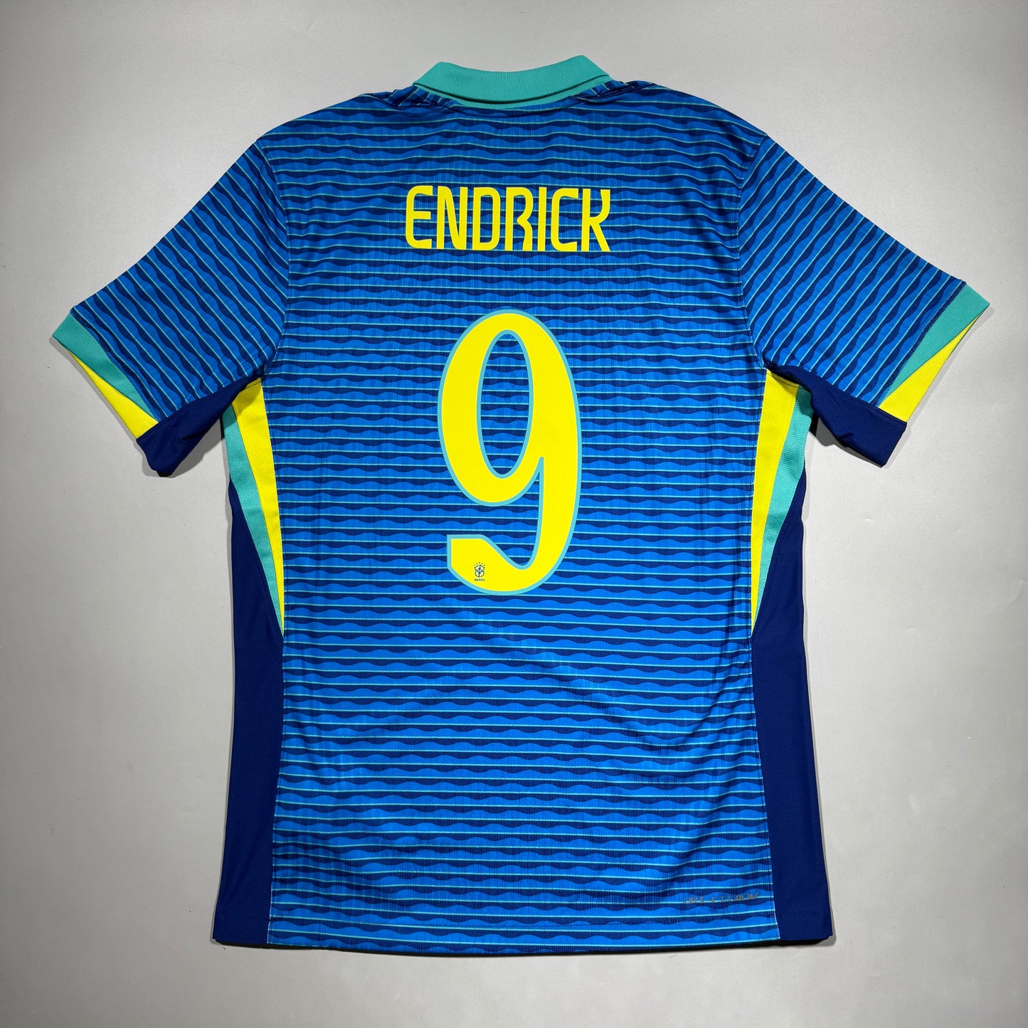Official #9 Endrick 2024 Brazil Away Authentic Shirt Size M