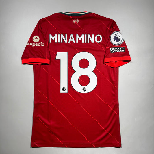 Official #18 Minamino 21/22 Liverpool Home Stadium Shirt Size S