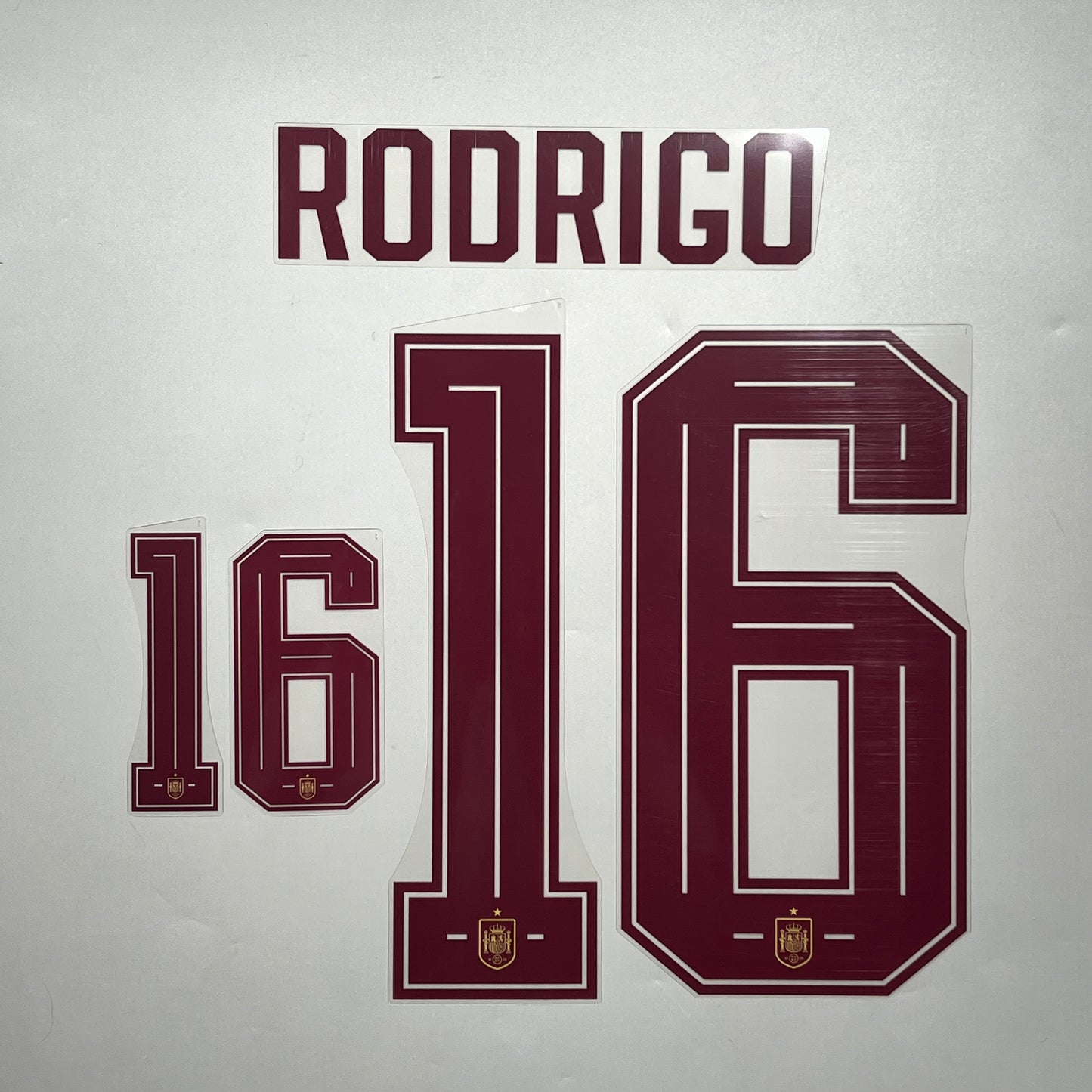 Official #16 Rodrigo 2026 Spain Away Name & Number set