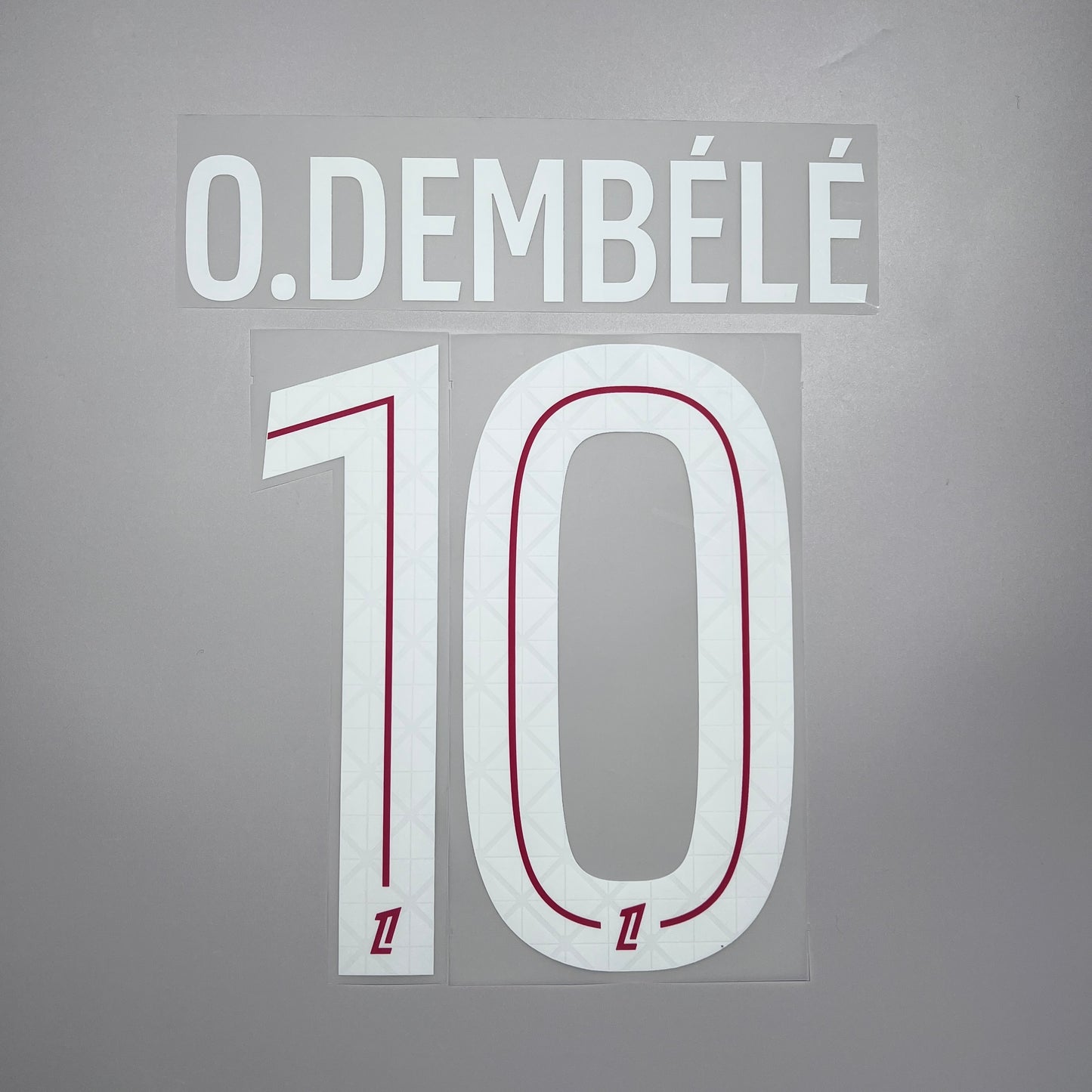 Official #10 O. Dembele 25/26 Paris Saint-Germain (PSG) Home Name & Number set League Font