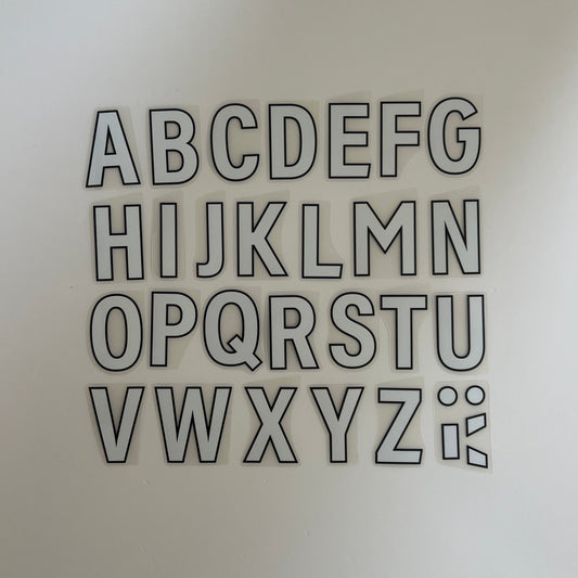 23-25 Premier League Letters WHITE