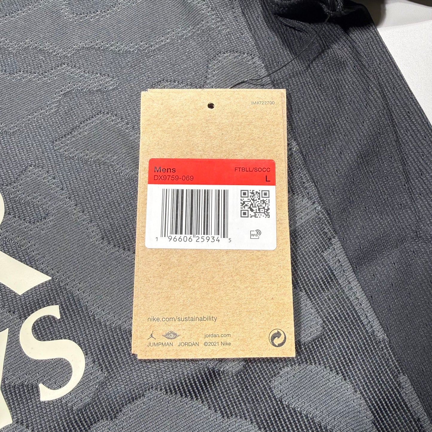 Official #29 Barcola 23/24 4th Authentic Shirt Size L