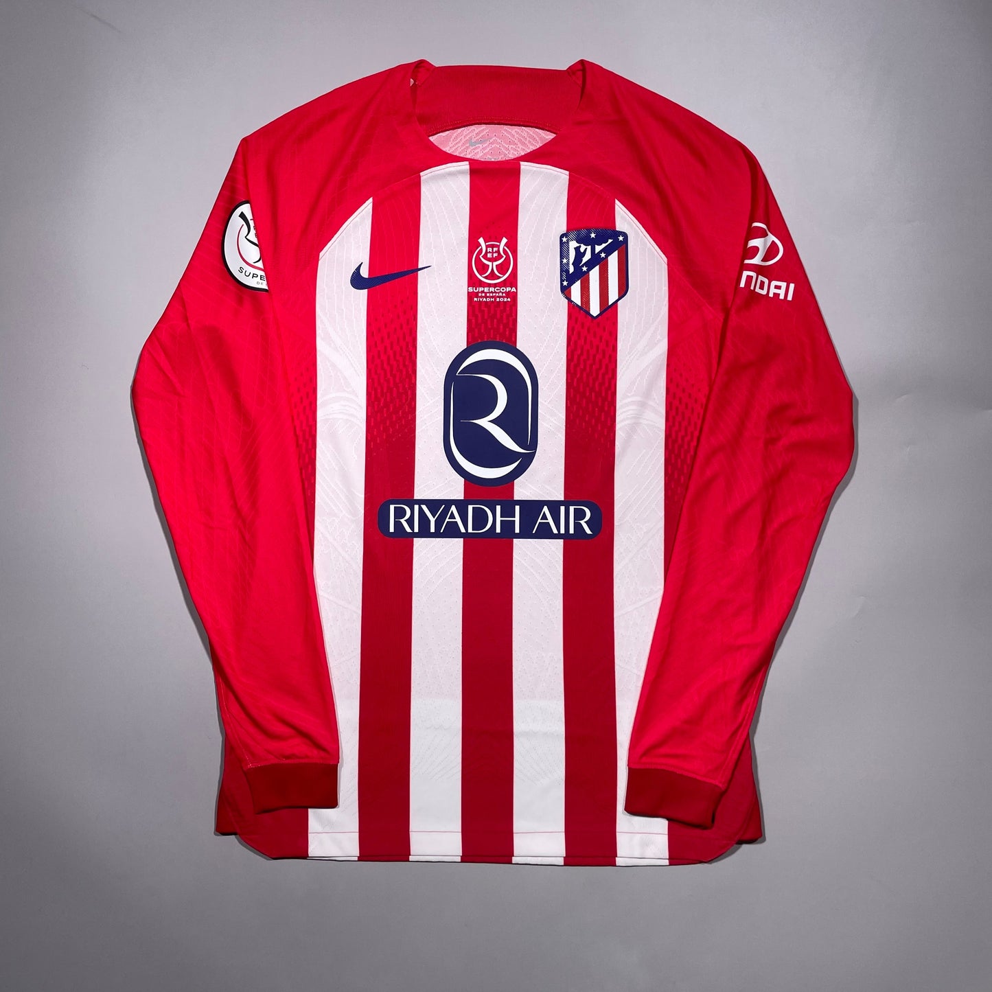 #7 Griezmann 23/24 Atletico Madrid Home size M Kitroom Player Issue Supercopa 174 Goal