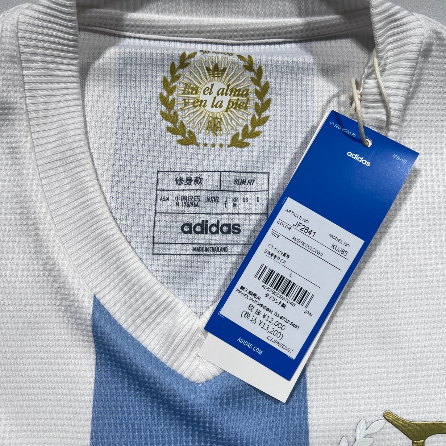 Official #10 Messi 50th Home Stadium Shirt 2026 FIFA World Cup Qualifiers Patch Size S/M(JP:L)