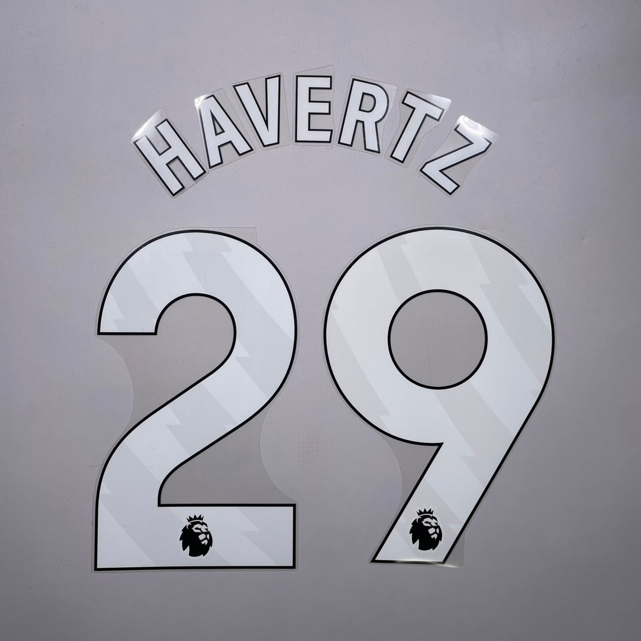 Official 25/26 Arsenal Home Name & Number set English Premier League Font