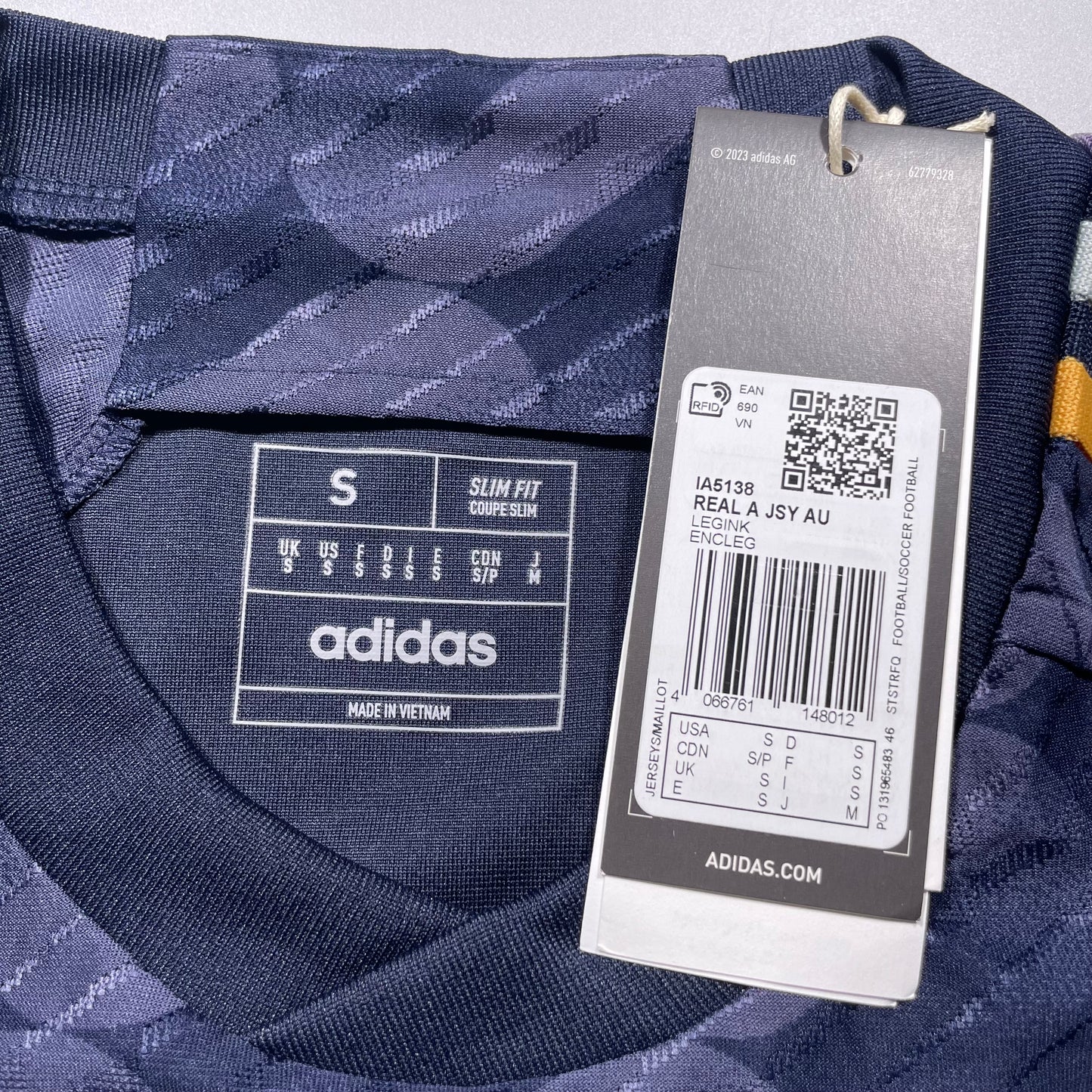 Official #15 Valverde 23/24 Real Madrid Away Authentic Shirt Champions League