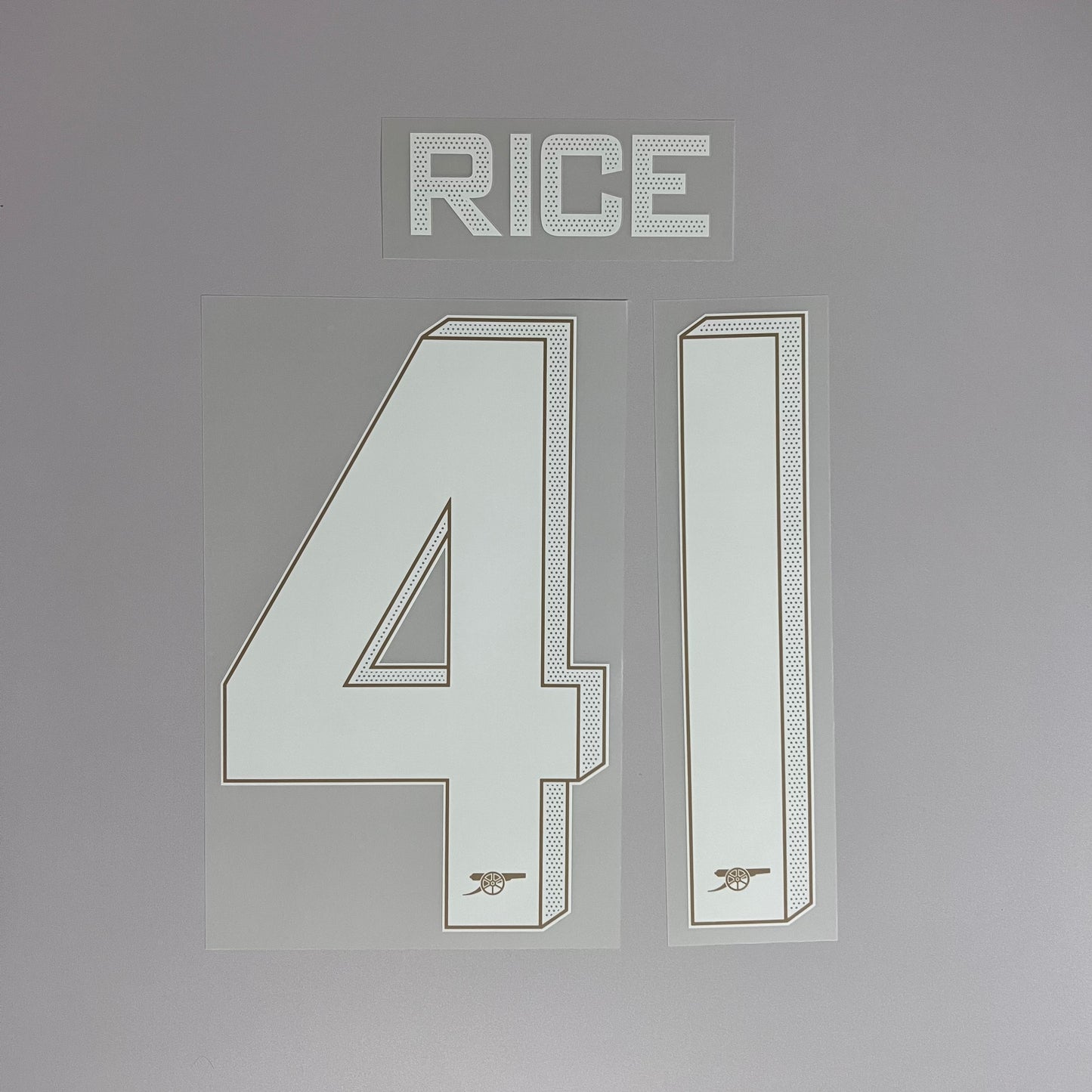 23-24 Arsenal Home Cup Font Name & Number Set
