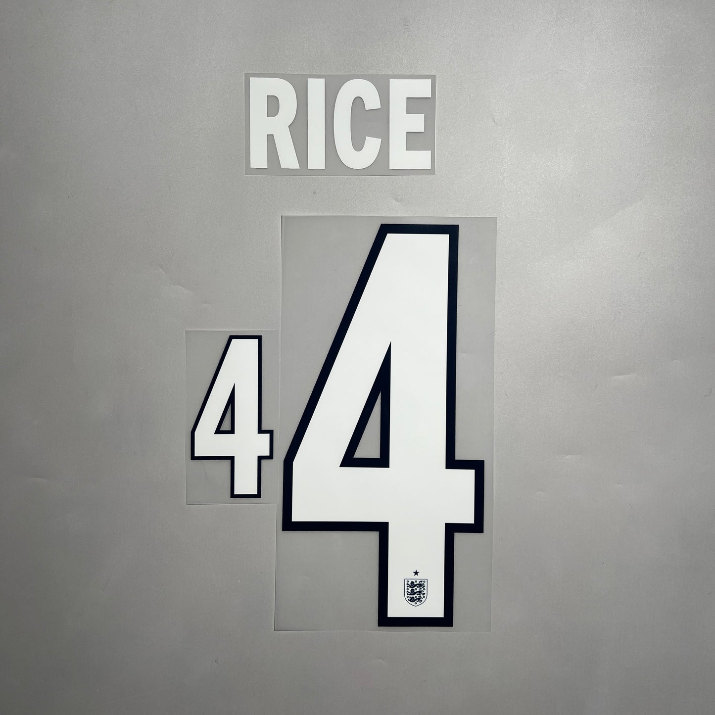 Official #4 Rice 2026 England Away Name & Number set