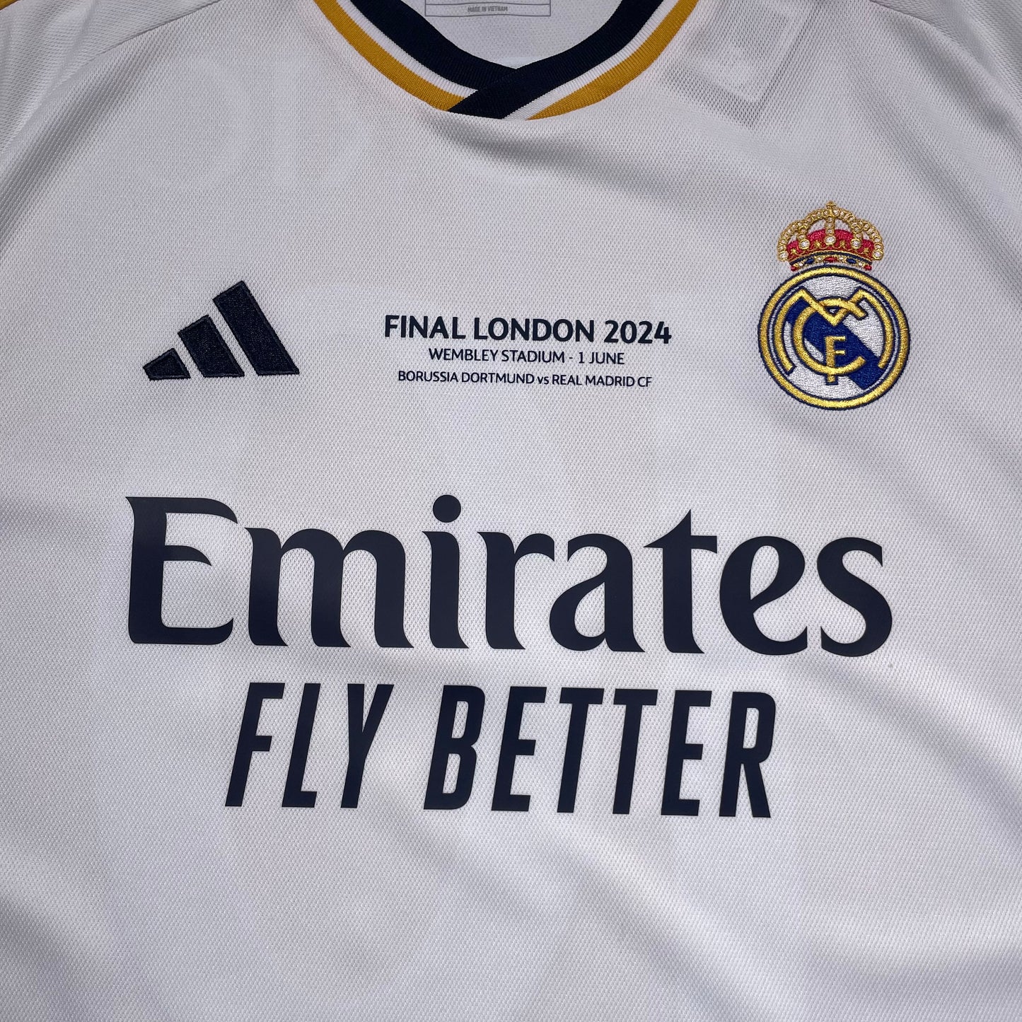 Official #10 Modric 23/24 Real Madrid Home Stadium Shirt Champions League Final