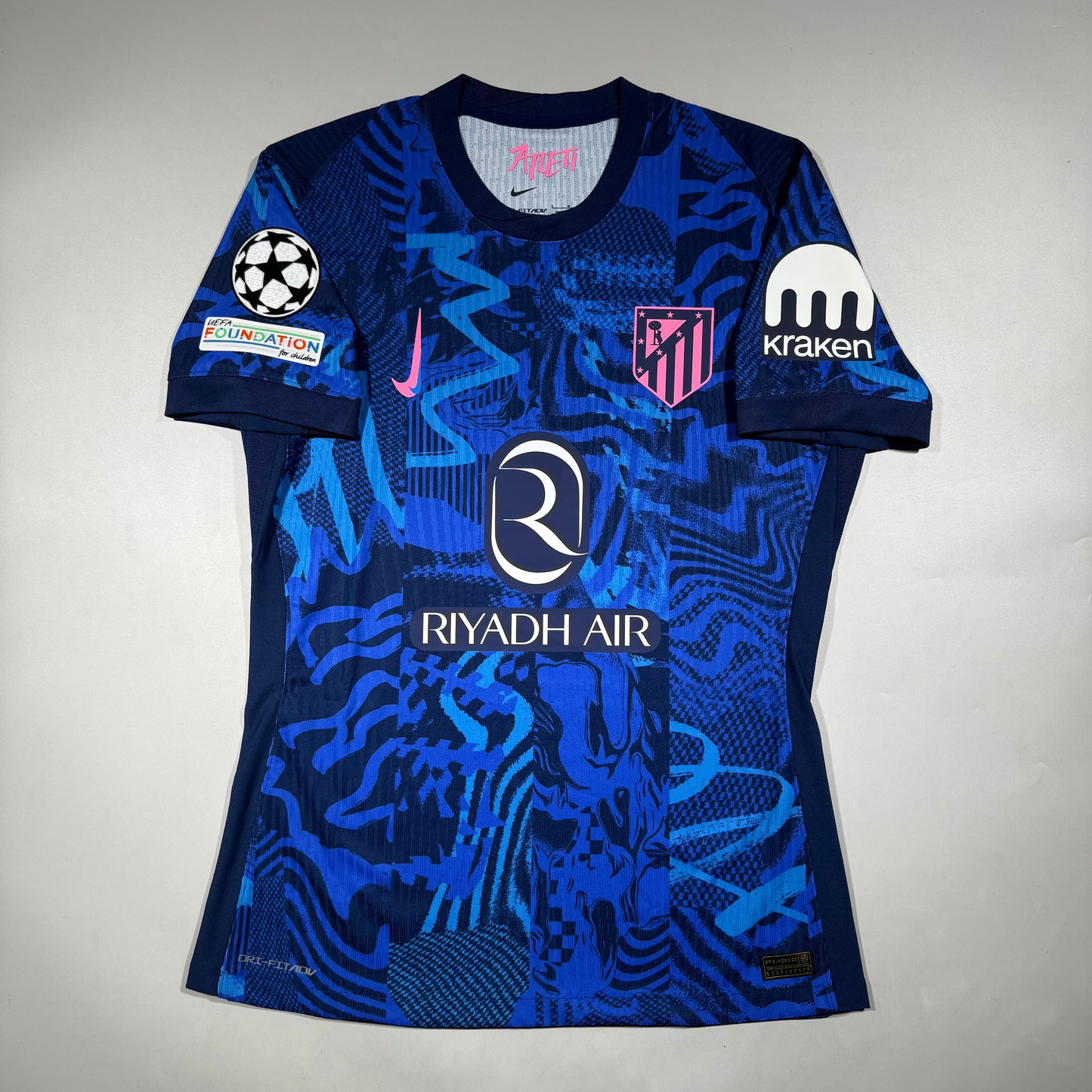 Official #4 Gallagher 24/25 Atletico Madrid 3rd Kitroom Player Issue CL