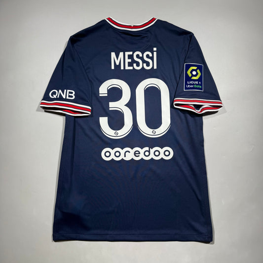 Official #30 Messi 21/22 Paris Saint-Germant(PSG) Home Stadium Shirt Size M