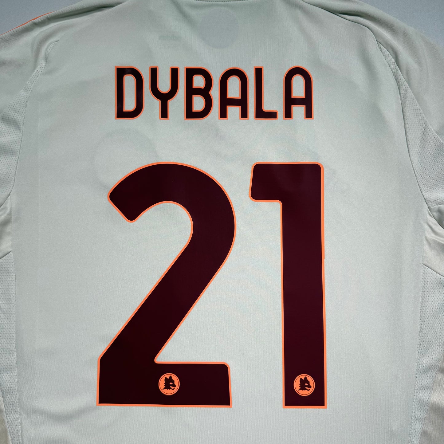 Official #21 Dybala 24/25 AS Roma Away Shirt Europa League Size L=JP:2XL