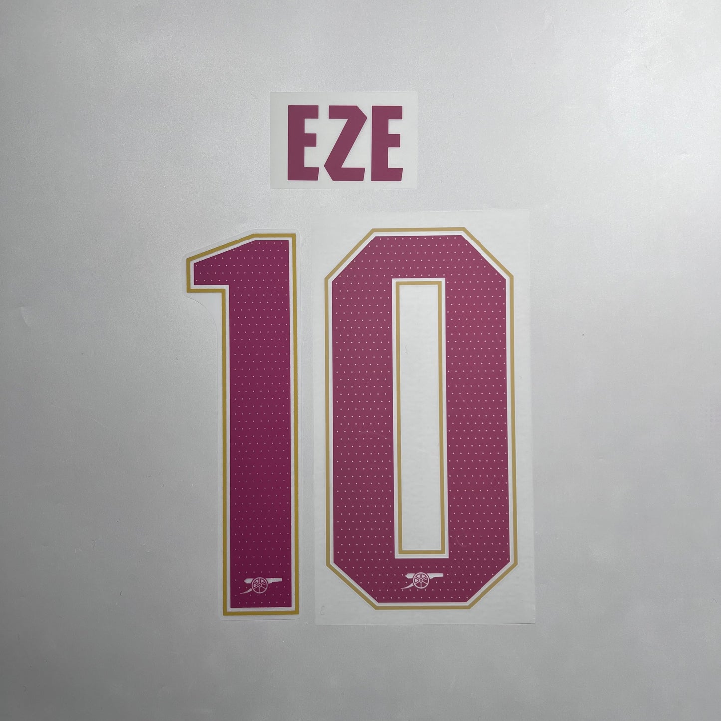 Official #10 Eze 25/26 Arsenal 3rd Name and Number set Club Font