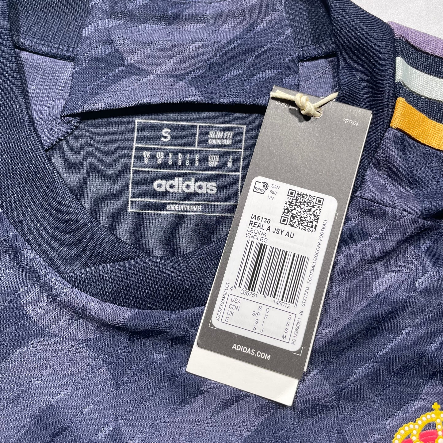 Official #5 Bellingham 23/24 Real Madrid Away Authentic Shirt Summer Tour Edition
