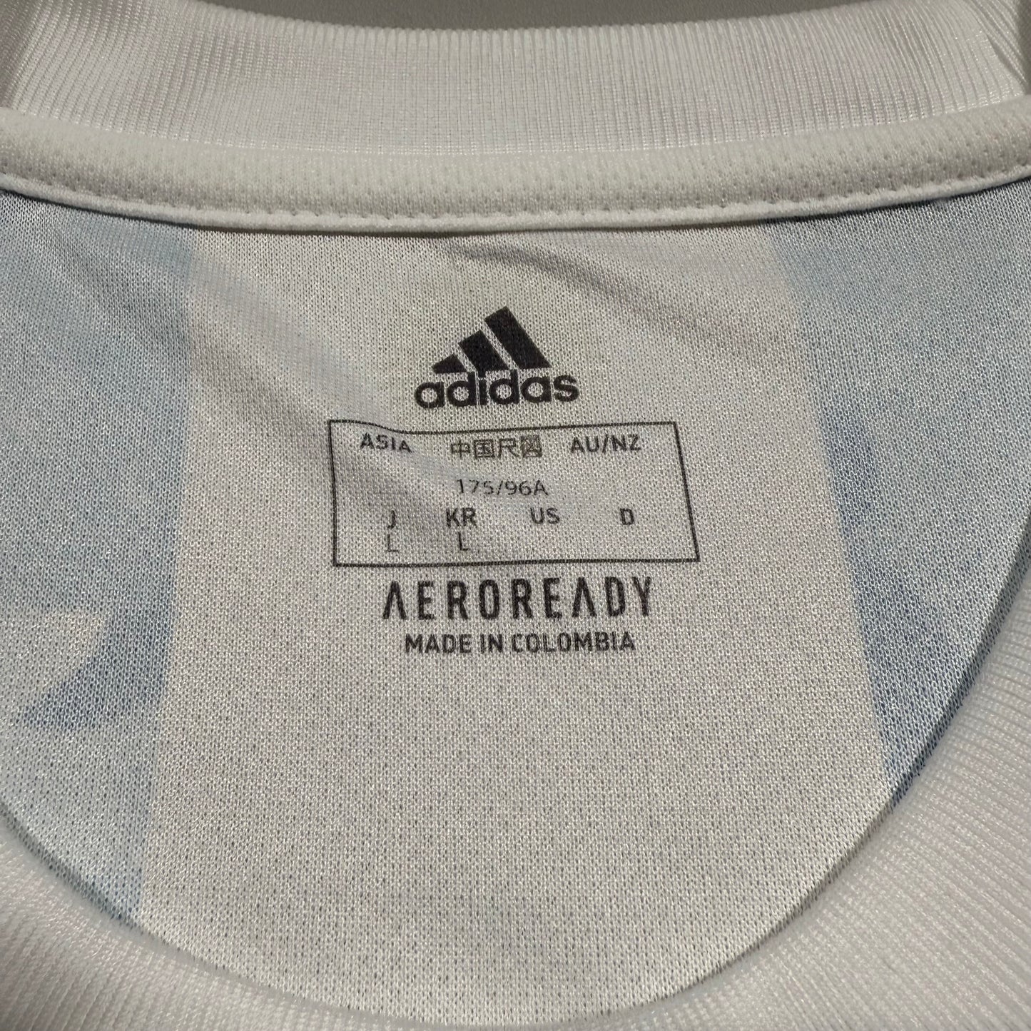 Official #10 Messi 2021 Argentina Home Stadium Shirt Finallisima Size S/M=JP:L