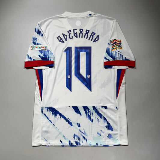 Official #10 Odegaard 2024 Norway Away Stadium Nations League Shirt