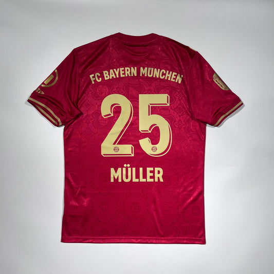 Official LIMITED #25 Muller 25/26 Bayern Munich 125th Anniversary Shirt EU Spec