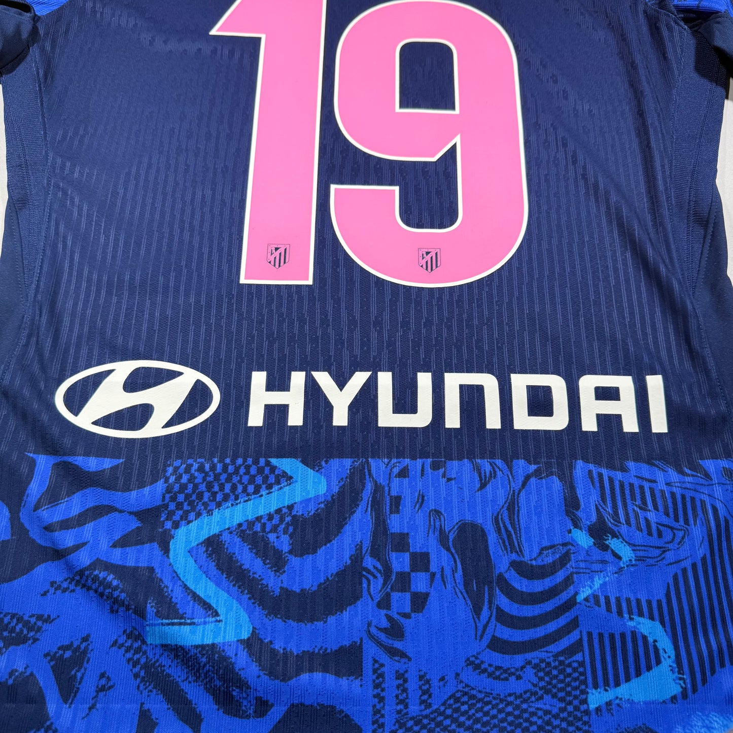 Official #19 J. Alvarez 24/25 Atletico Madrid 3rd Kitroom Player Issue La Liga size L