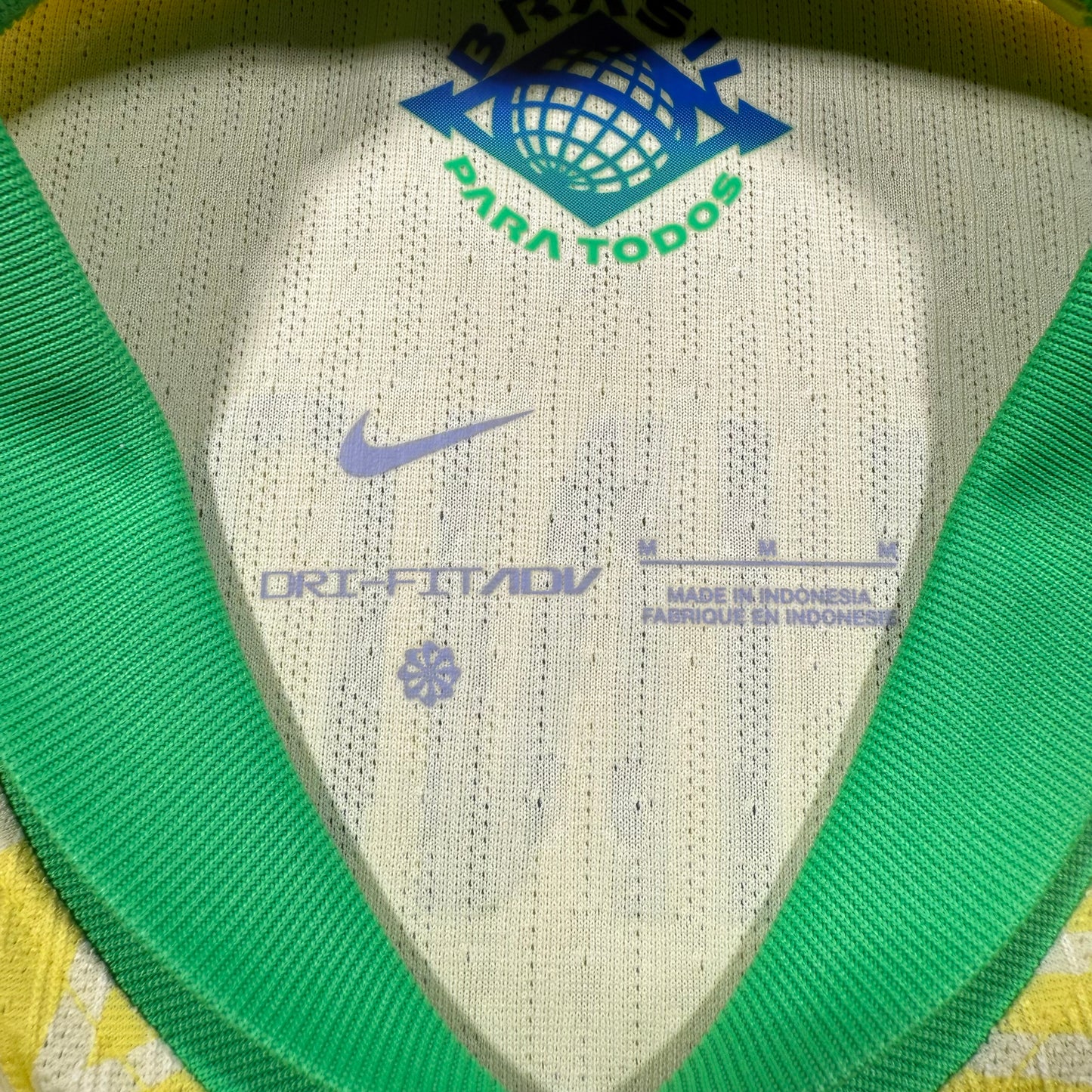 Official #5 Bruno G. 2024 Brazil Home Authentic Shirt Copa America Size M