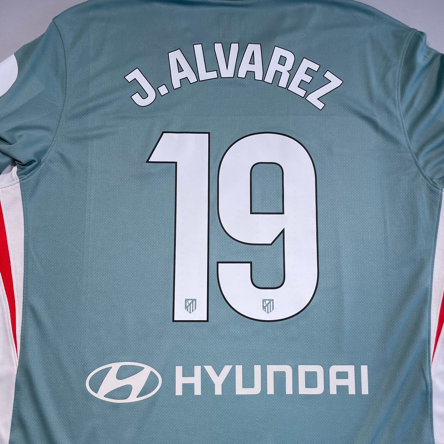 Official #19 J. Alvarez 24/25 Atletico Madrid Away Stadium Shirt Size XL