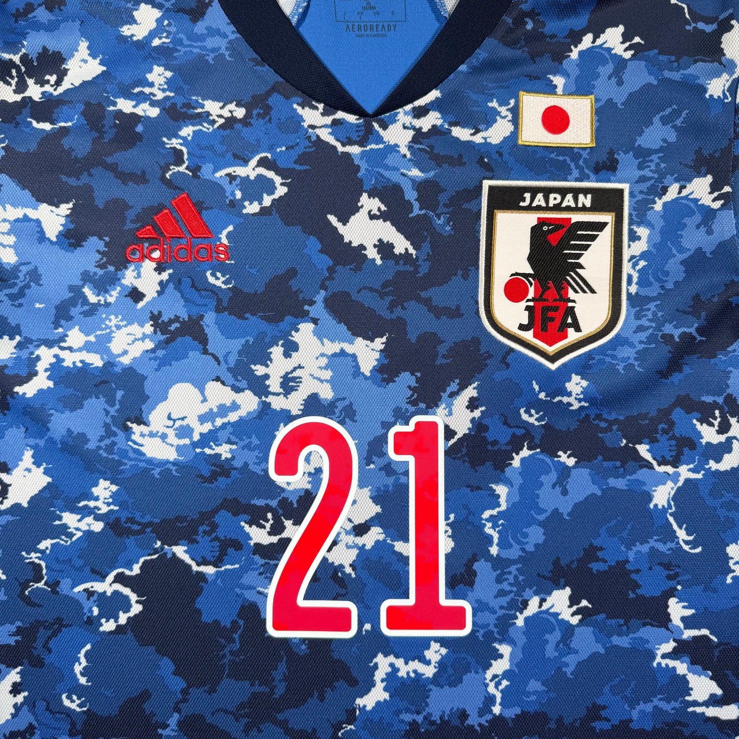 Official #21 Mitoma 2020 Japan  Home Stadium Shirt Size S/M=JP:L
