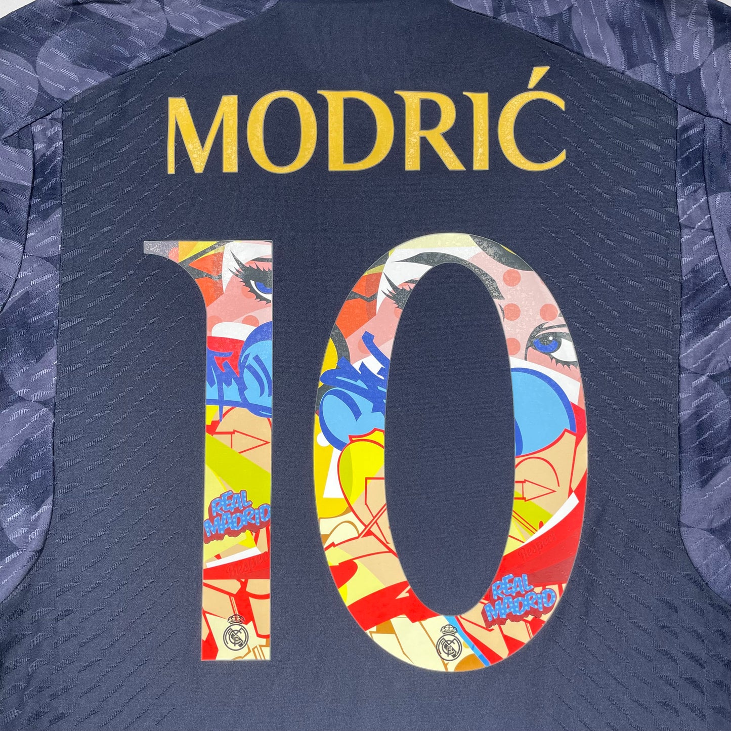 Official #10 Modric 23/24 Real Madrid Away Authentic Shirt Summer Tour Edition