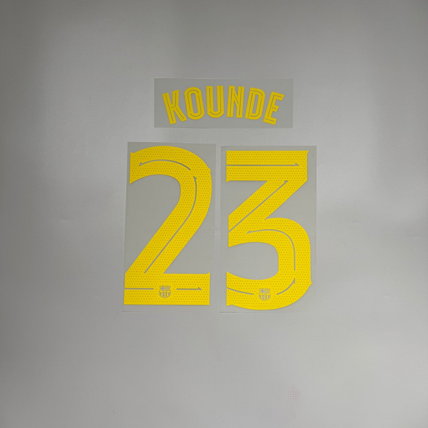 #23 Kounde | FC Barcelona Home Name & Number set for UCL