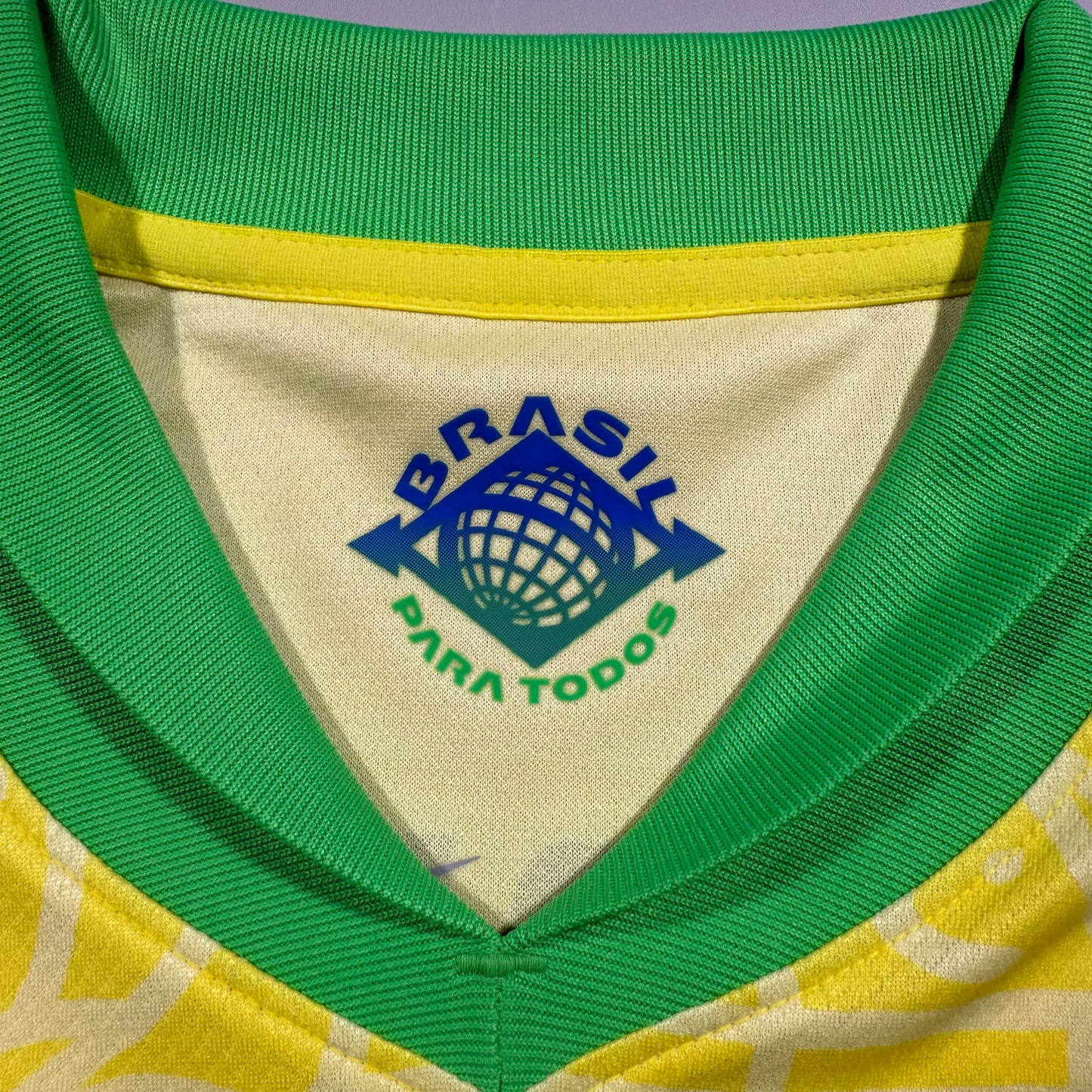 Official #5 Bruno G. 2024 Brazil Home Stadium Shirt Copa America Size L
