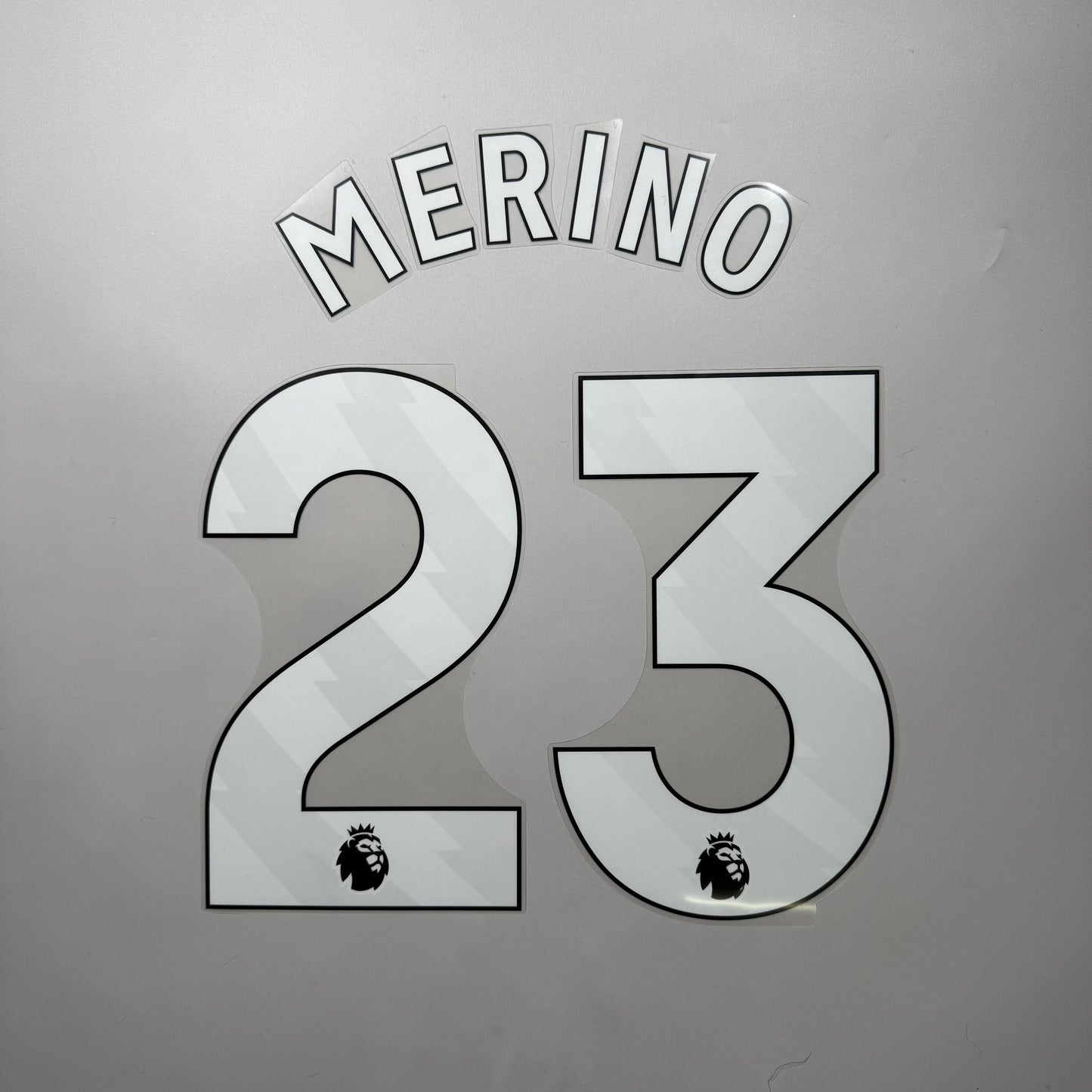 25/26 Arsenal Home Name & Number set English Premier League Font
