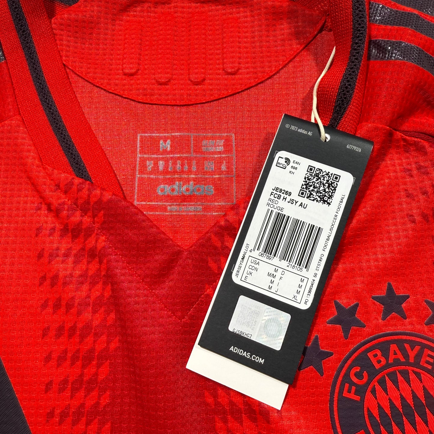 Official #46 Karl 24/25 Bayern Munich Home Authentic Shirt Size M(JP:XL)
