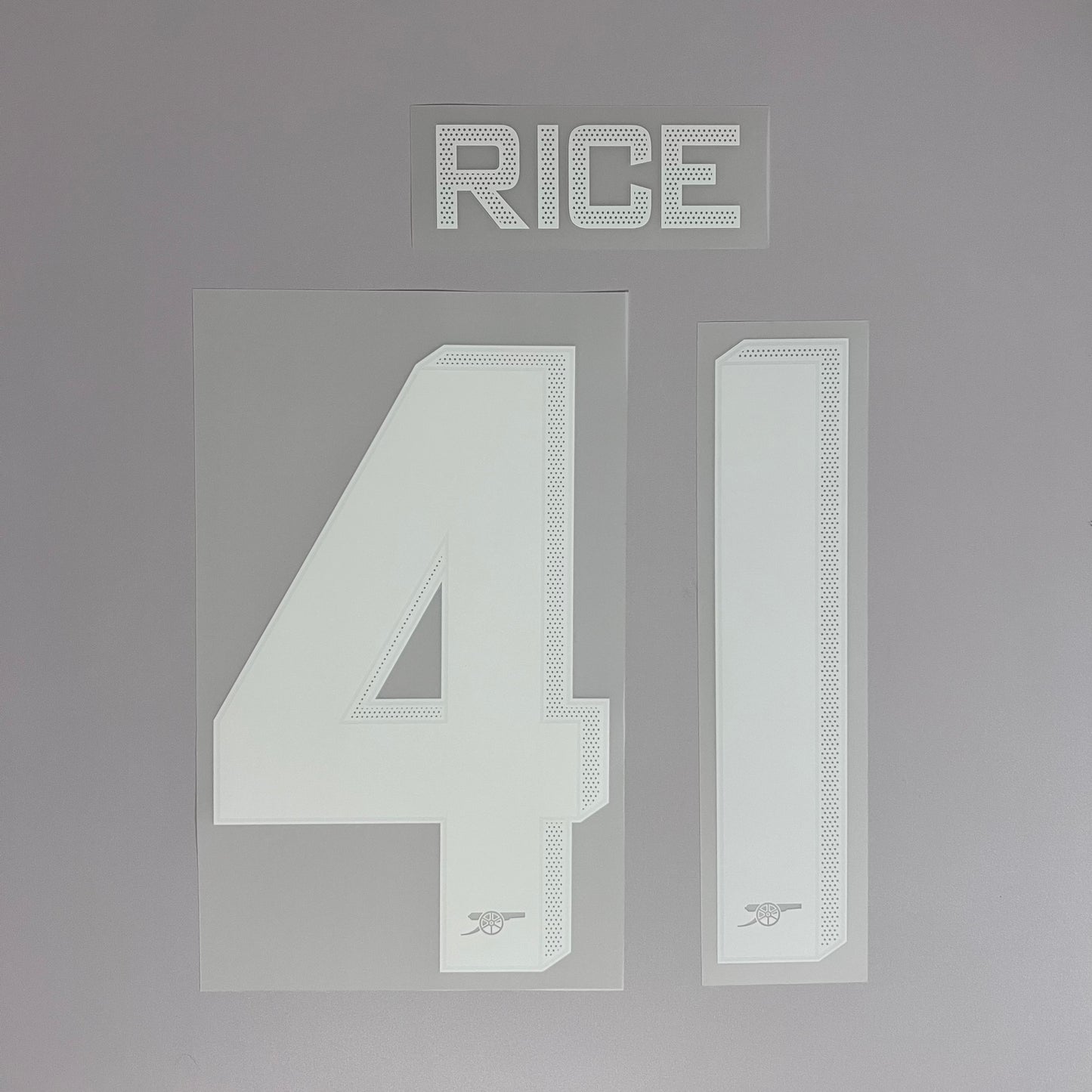 23-24 Arsenal 3rd Cup Font Name & Number Set