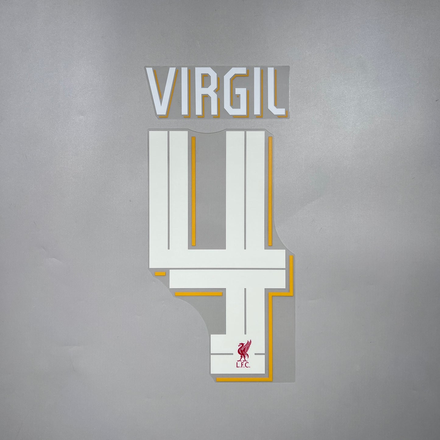 Official #4 Virgil 25/26 Liverpool Home Name & Number set