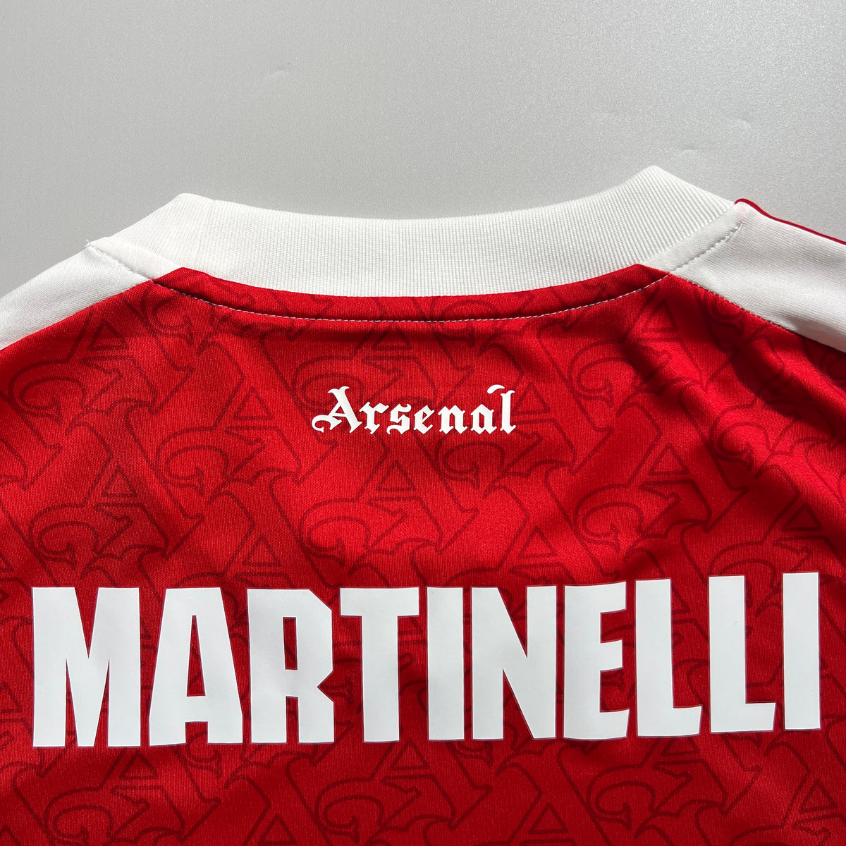 Official #11 Martinelli 25/26 Arsenal Home Stadium Long Sleeve Shirt UCL Adidas JI9536