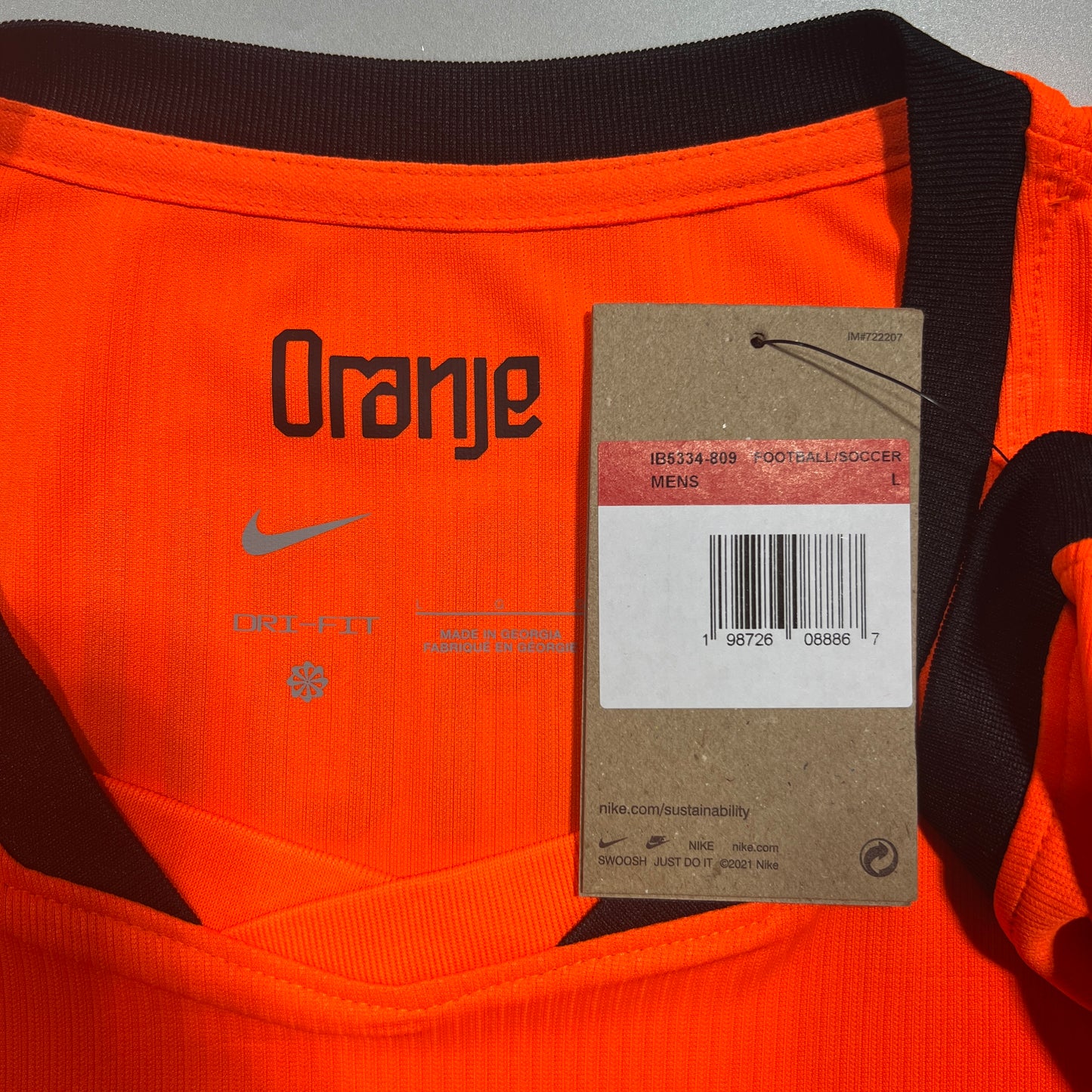 Official #4 Virgil 2026 Netherlands Home Stadium Shirt Size L