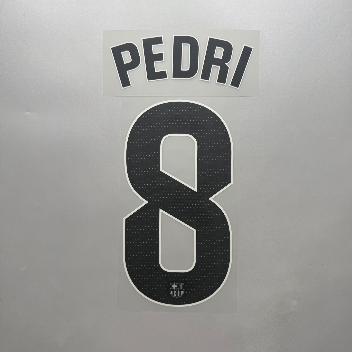 #8 Pedri 25/26 Barcelona Away Name & Number set La Liga Official
