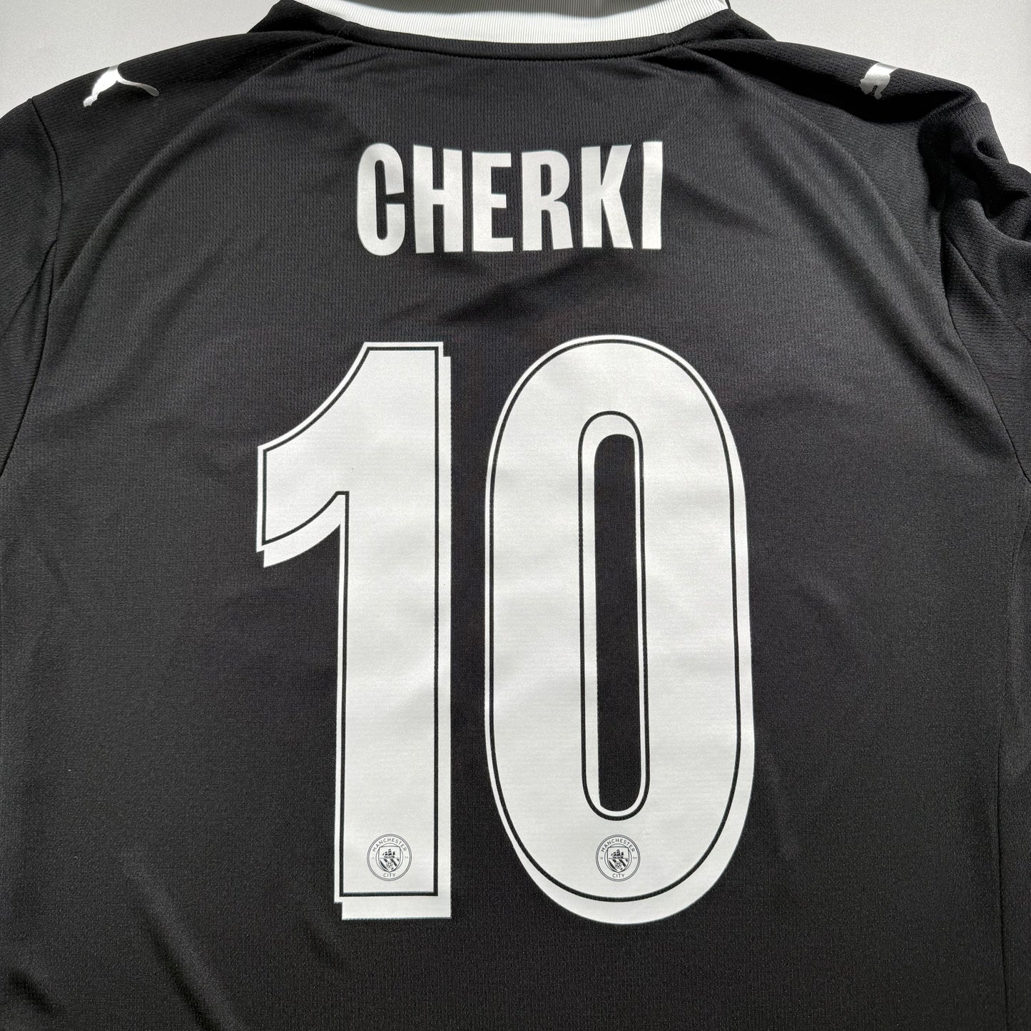 Official #10 Cherki 25/26 Manchester City Away Stadium Shirt Champions League Size L
