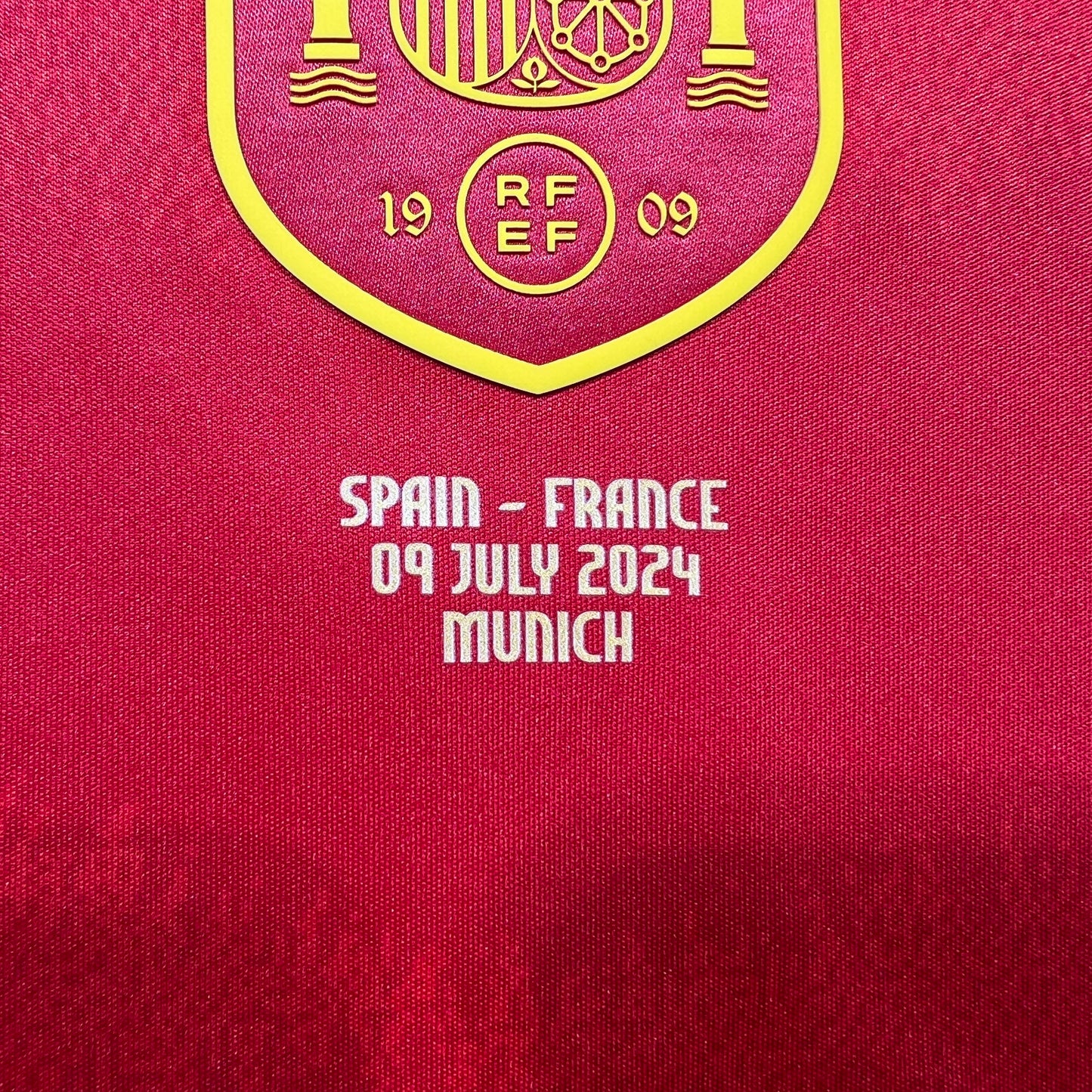 Official #19 Lamine Yamal 2024 Spain Home Stadium Shirt EURO2024 vs France Size JP:2XL