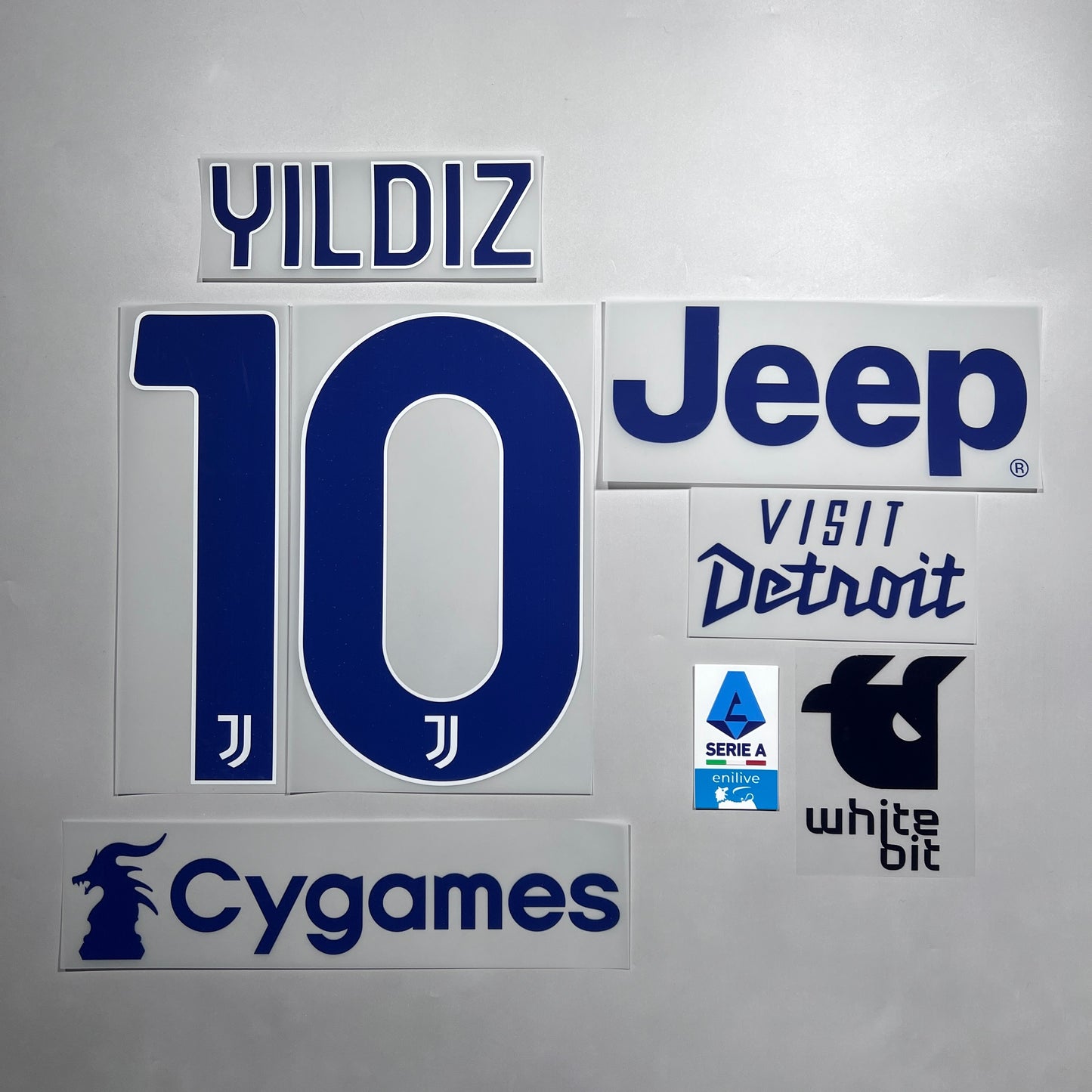 Official #10 Yildiz 25/26 Juventus Away Official Name & Number set Serie A Pack