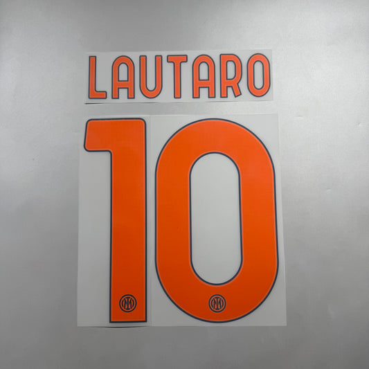 Official #10 Lautaro 25/26 Inter Milan 3rd Name and Number set