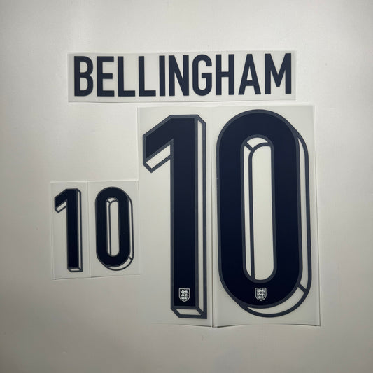 #10 Bellingham 2024 England Home Name & Number set Official