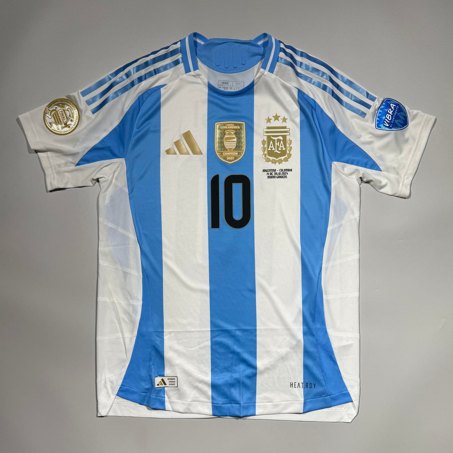 #10 Messi 2024 Argentina Home Authentic Copa America USA FINAL Official