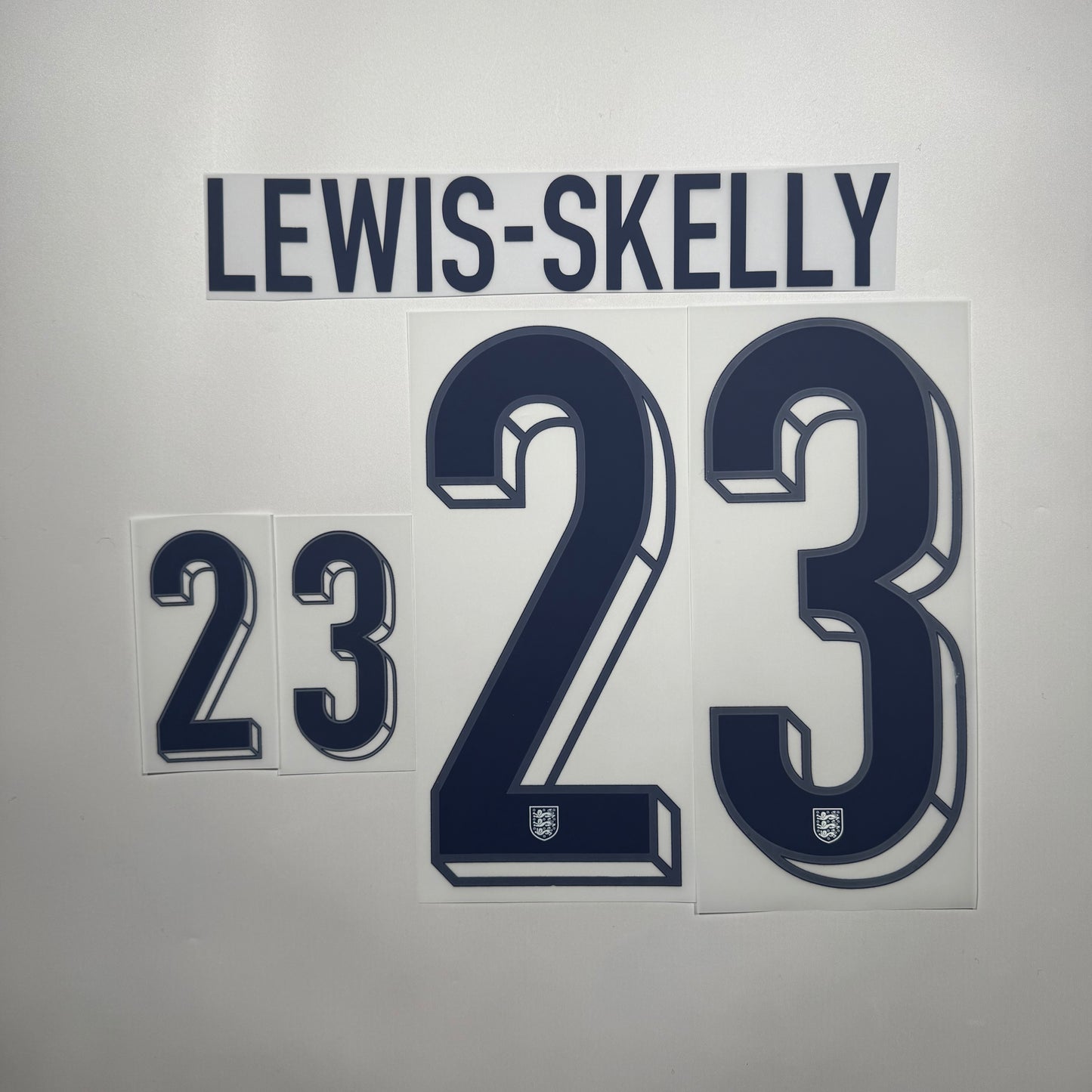 #23 Lewis-Skelly 2024 England Home Name & Number set Official