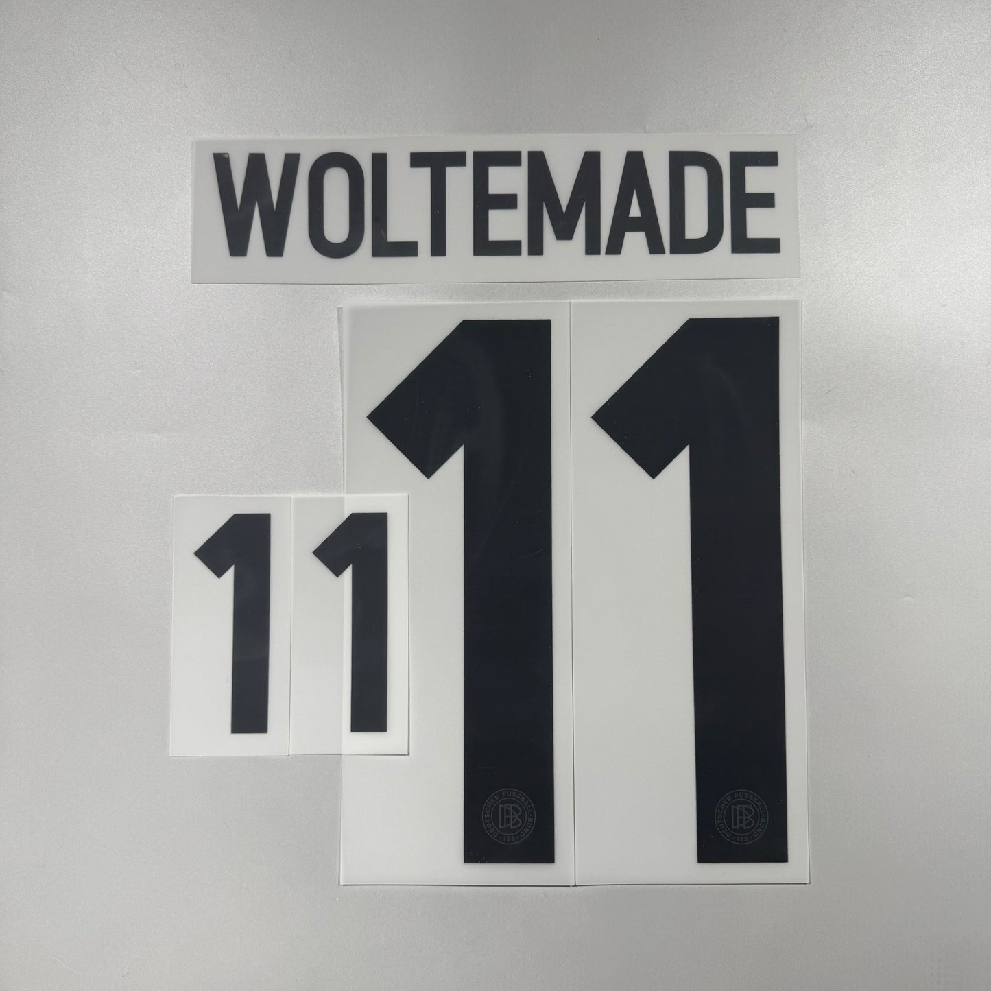 Official #11 Woltemade Germany 125th Name & Number set