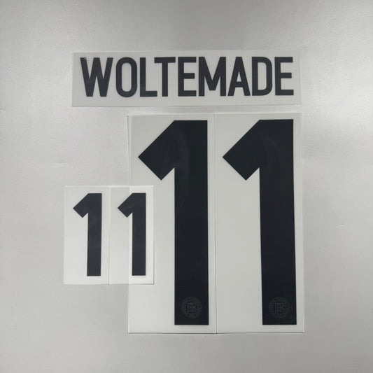 Official #11 Woltemade Germany 125th Name & Number set