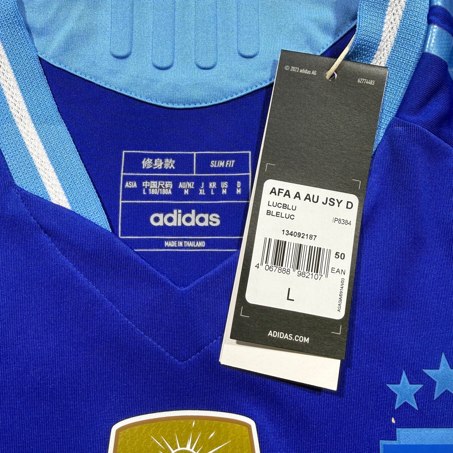 Official #21 Dybala 2024 Argentina Away Authentic Shirt Size M=JP:XL