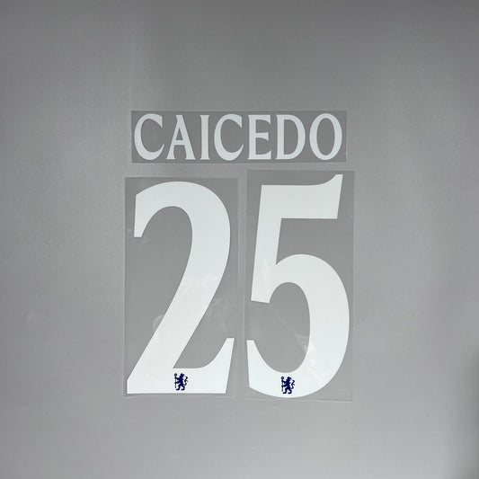 #25 Caisedo 25/26 Chelsea Home Club Name & Number set